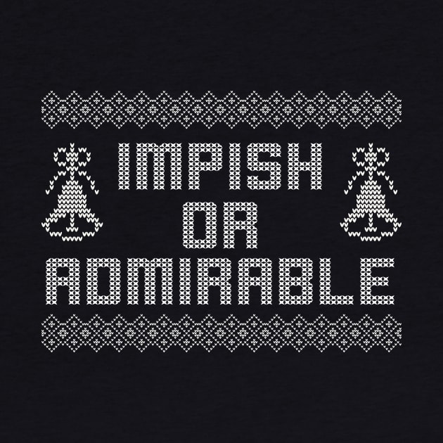 Impish Or Admirable Belsnickel Funny Office Christmas Dwight Schrute by graphicbombdesigns